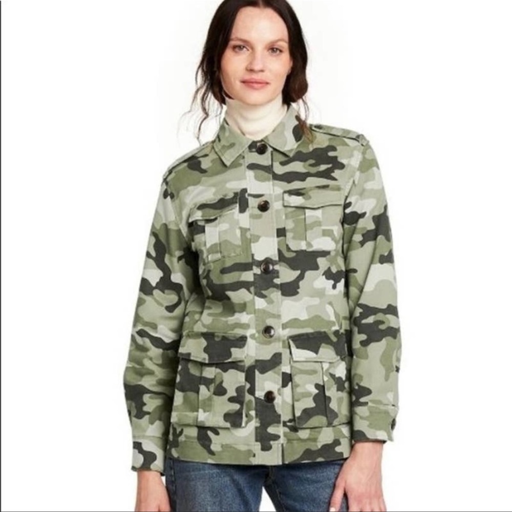 Nili Lotan x Target camo print military jacket size 1X